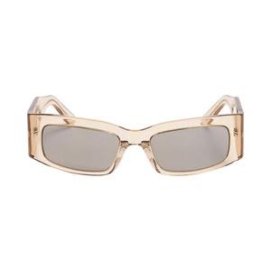 Balenciaga Paper Rectangle Frame Солнцезащитные очки 'Прозрачный/Миндаль/Серебро'