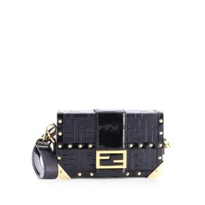 Мини-сумка через плечо Baguette Trunk Bag с тиснением Zucca