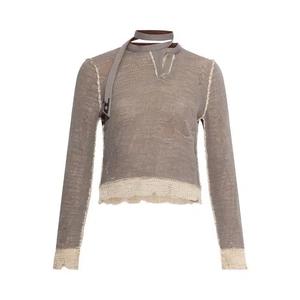 Футболки с длинным рукавом Diesel M-Dracarina Long-Sleeve Top 'Серый'
