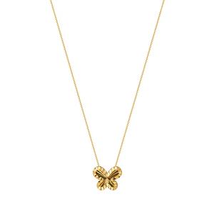 TOMEI Silver Whispers Collection, мерцающее колье-бабочка