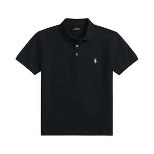 Поло Polo Ralph Lauren Short-Sleeve Stretch Mesh Polo With Button Placket 'Black'