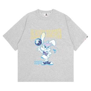 Футболки AAPE Moonface Bunny Graphic Tee 'Серый/Хитер'