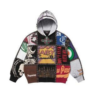 Худи Supreme x Number (N)Ine Patchwork Zip Up Hooded Sweatshirt «Multicolor»