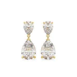 Серьги-подвески из желтого золота
