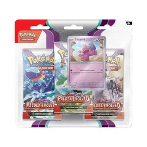 Коллекционные карточки Pokémon Scarlet & Violet: Paldea Evolved 3 Pack Blister 'Tinkatink'