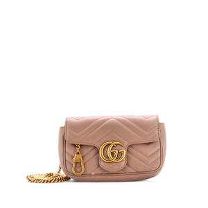 Сумка через плечо GG Marmont Flap Bag Matelasse Leather Super Mini