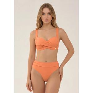 Core Solid Deep Peach Plus Cup Топ-бикини с закрученным передом