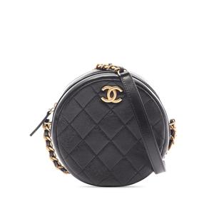 2020 Quilted Lambskin Round crossbody bag