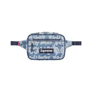 Поясные сумки Supreme Fat Tip Jacquard Denim Waist Bag 'Blue'