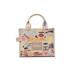 Сумка-тоут Marc Jacobs Punk Scribble Canvas Small Tote Bag «Бежевый/Мультиколор»