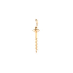 Подвеска Screw из желтого золота с бриллиантами