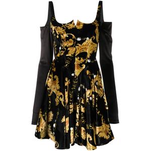 Платье Chain Couture с длинными рукавами