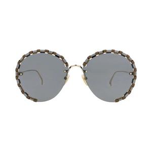 Солнцезащитные очки Chloé Round Frame Metal Sunglasses 'Золото/Серый'