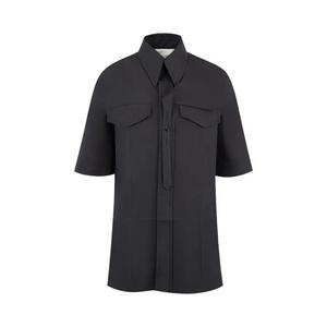 Блузы Bottega Veneta Wool Silk Toile Shirt 'Midnight Blue'