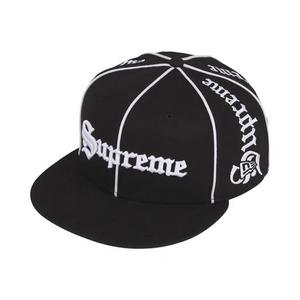 Кепки Supreme Piping Script New Era 'Black'