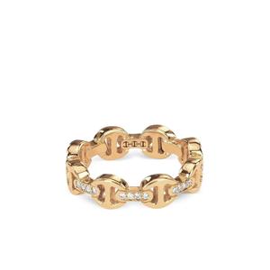 Кольцо с бриллиантами Dame Tri-Link из желтого золота 18K