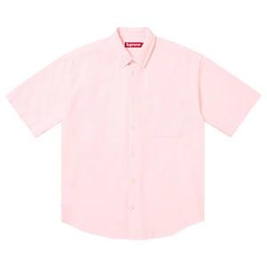 Рубашки Supreme Loose Fit Oxford Short-Sleeve Shirt 'Розовый'