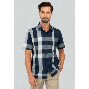 Polo Haus - Мужская рубашка с коротким рукавом Signature Fit из смесового бамбука MBSS161