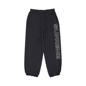 Спортивные штаны Supreme Spellout Embroidered Track Pant 'Черный'