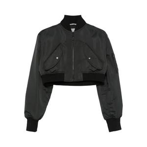 Бомберы Balenciaga Cropped Bomber 'Черный'