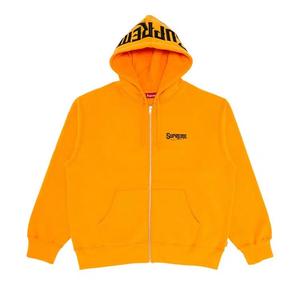 Толстовки Supreme Mister Cartoon Zip Up Hooded Sweatshirt 'Мандариновый'