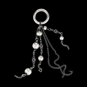 Кольца Ann Demeulemeester Geometric Charm Biny Ring 'Античное серебро'