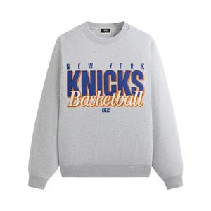 Рубашки на пуговицах Kith For The New York Knicks Classic Vintage Nelson Crewneck 'Светлый серый хизер'