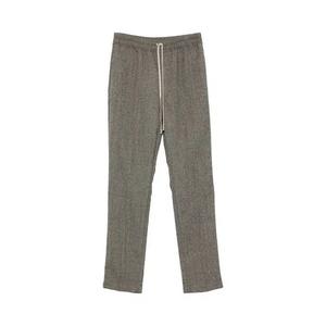 Rick Owens Drawstring Slim Long Pants «Черный меланж»