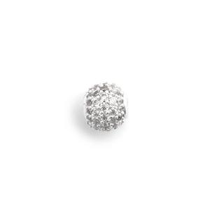 Pavé Orb White Crystal Charm Silver - Унисекс-шарм для женщин и мужчин S925 Серебряный шарм DW Официальный аутентичный оригинал