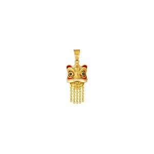 TOMEI Lion Dance Tassel Pendant, желтое золото 916/22K