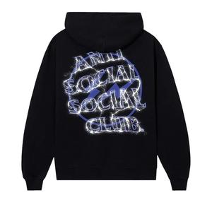 Худи Anti Social Social Club x Fragment Design Bolt Hoodie 'Black/Navy'
