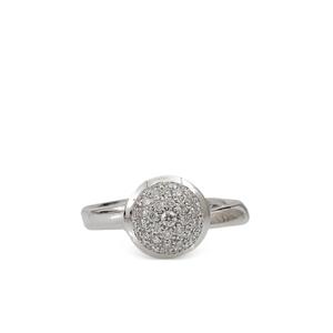 Кольцо с бриллиантом Bouton из белого золота 18K