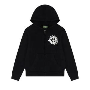Молнии Denim Tears University Zip Hoodie 'Черный/Белый'