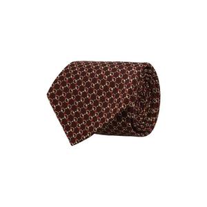 Галстуки Gucci Horsebit Silk Jacquard Tie «Амарант/Мультиколор»