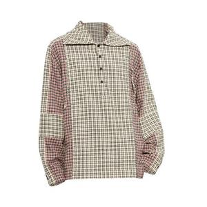 Фланелевые рубашки Dries Van Noten Flannel Check Shirt 005 M "Ecru"