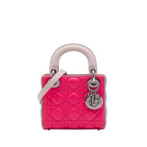 Сумка-сэтчел Mini Tricolor Lambskin Cannage Lady Dior (2014 год)