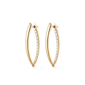 Серьги-кольца Cristina из желтого золота с бриллиантами