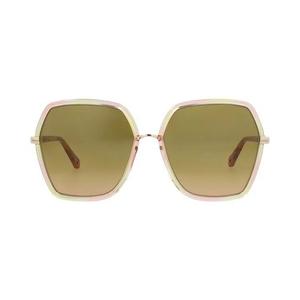 Солнцезащитные очки Chloé с квадратной оправой 'Havana/Orange/Green'