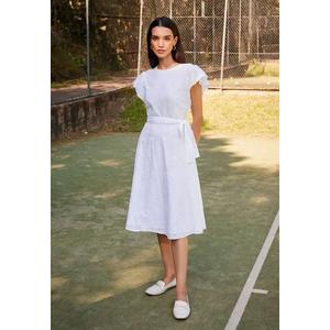 Kavya Хлопковое платье с поясом