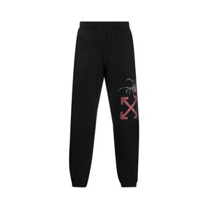 Спортивные штаны Off-White Arachno Arrow Короткие спортивные штаны «Чёрный/Бордо»