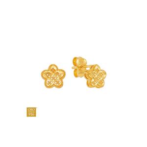 HABIB Oro Italia 916 желтое золото серьги GE77020525 (22K золото)
