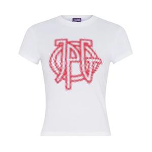 Джерси Jean Paul Gaultier Stretch Cotton Jersey Tee Printed "JPG" Logo 'White/Red'