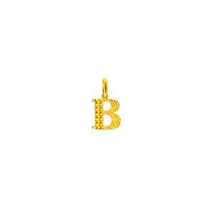 375/9K золотая подвеска-буква B75