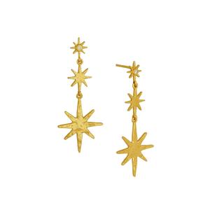 Серьги-подвески Triple Star