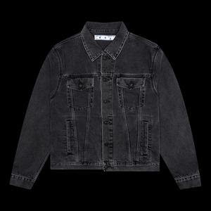 Джинсовые Куртки Off-White Negative Mark Slim Denim Jacket 'Medium Grey'