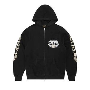 Толстовки на молнии Corteiz Gasolina Double Zip Hoodie 'Черный'