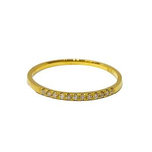 [СПЕЦИАЛЬНОЕ] LITZ 18K Кольцо с бриллиантом из желтого золота DR132-Y (SZ10)