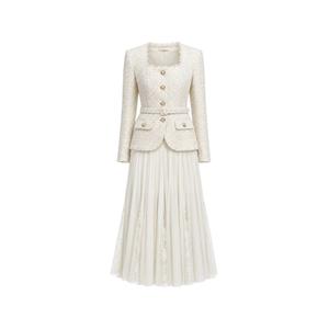 Платье миди Boucle And Chiffon