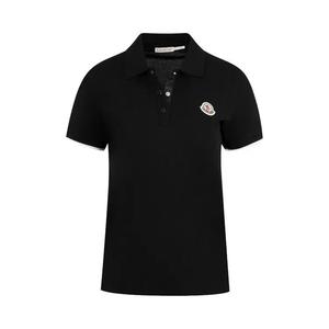 Поло Moncler Toggle Waist Polo Shirt 'Black'