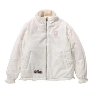 Куртки BAPE Tonal Solid Camo Sherpa Reversible Jacket 'Ivory'